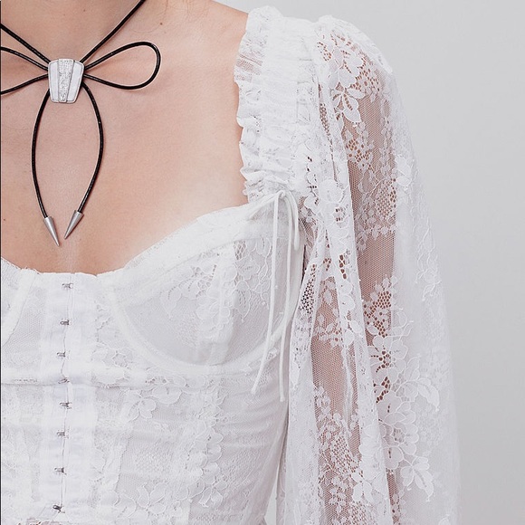 SOLD FOR LOVE & LEMONS Cheyenne Lace Bustier Top - Picture 13 of 16